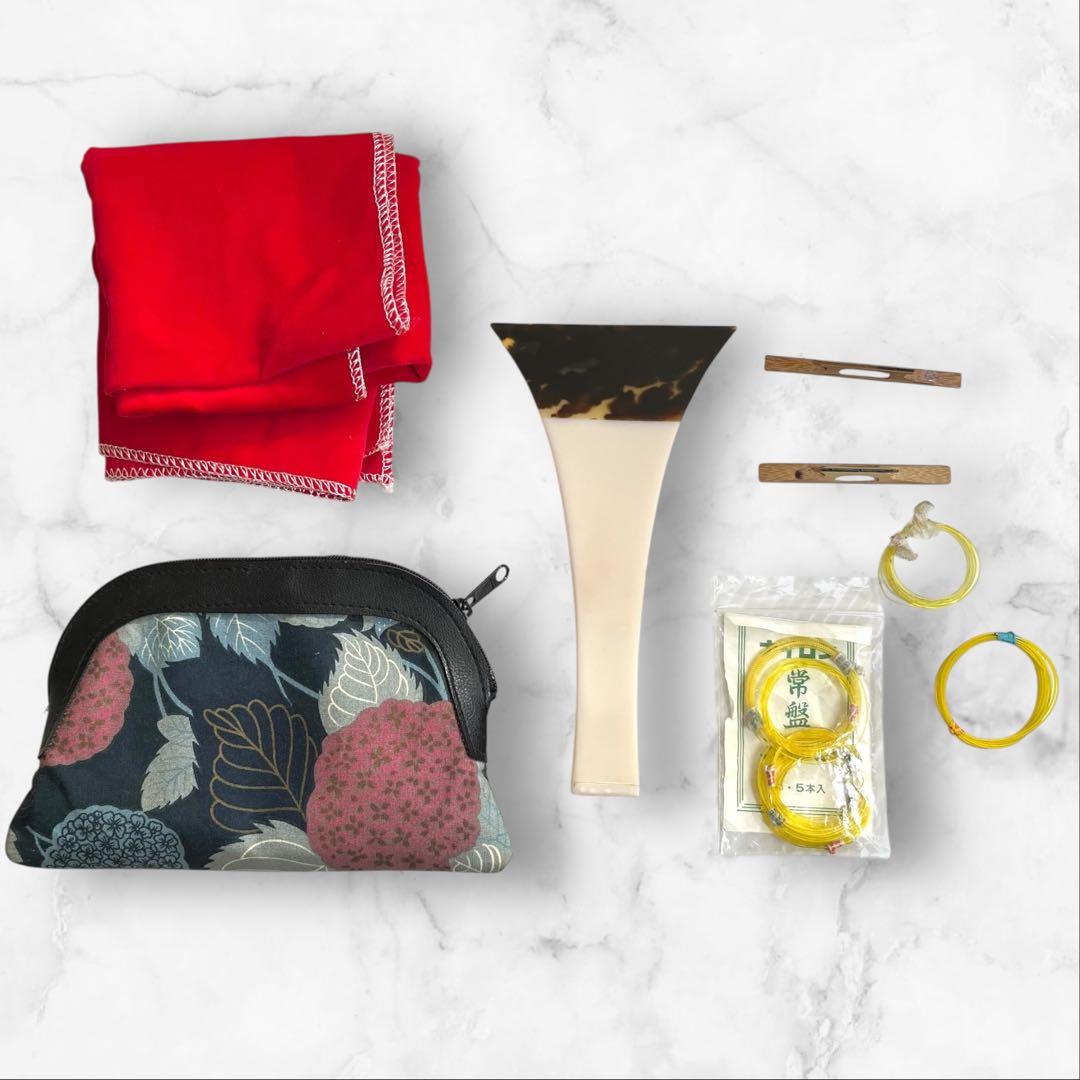 津軽三味線 太棹 東さわり 綾杉 胴 和楽器 撥 ハードケース付き