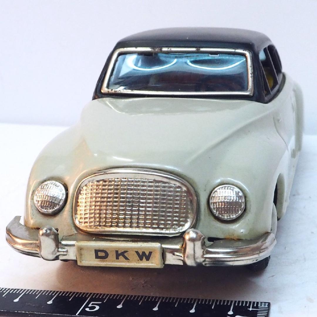 萬代屋【DKW 1000 リムジン 薄いグレー】ブリキtin toy car箱無