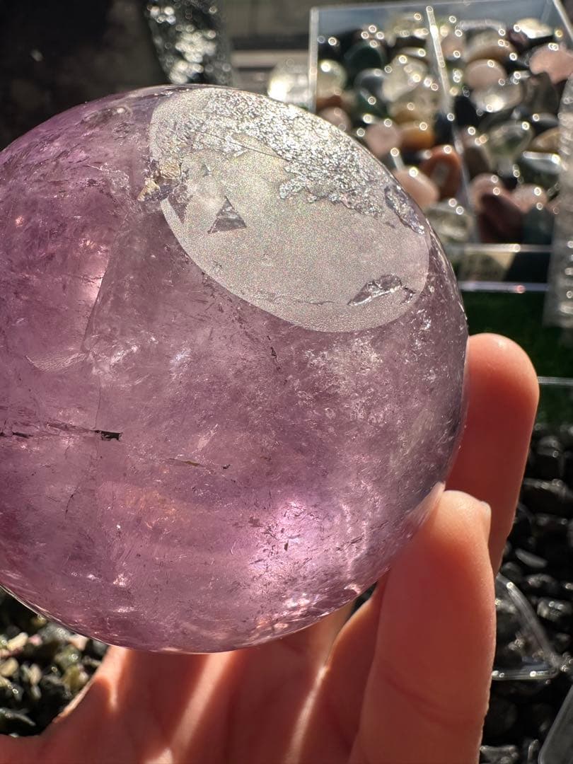 アメジスト スフィア（天然石） 506g