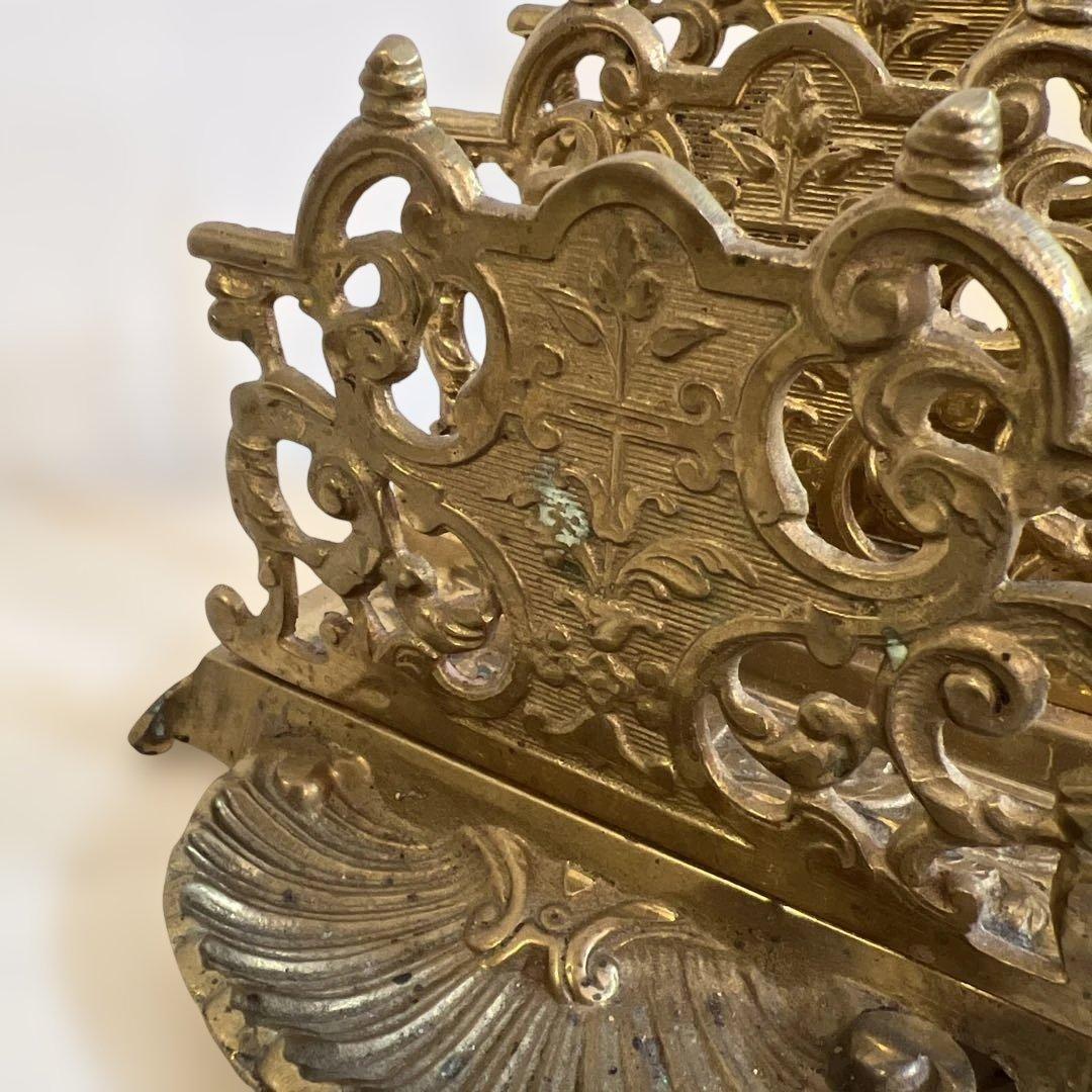 アンティーク金属製レターホルダー