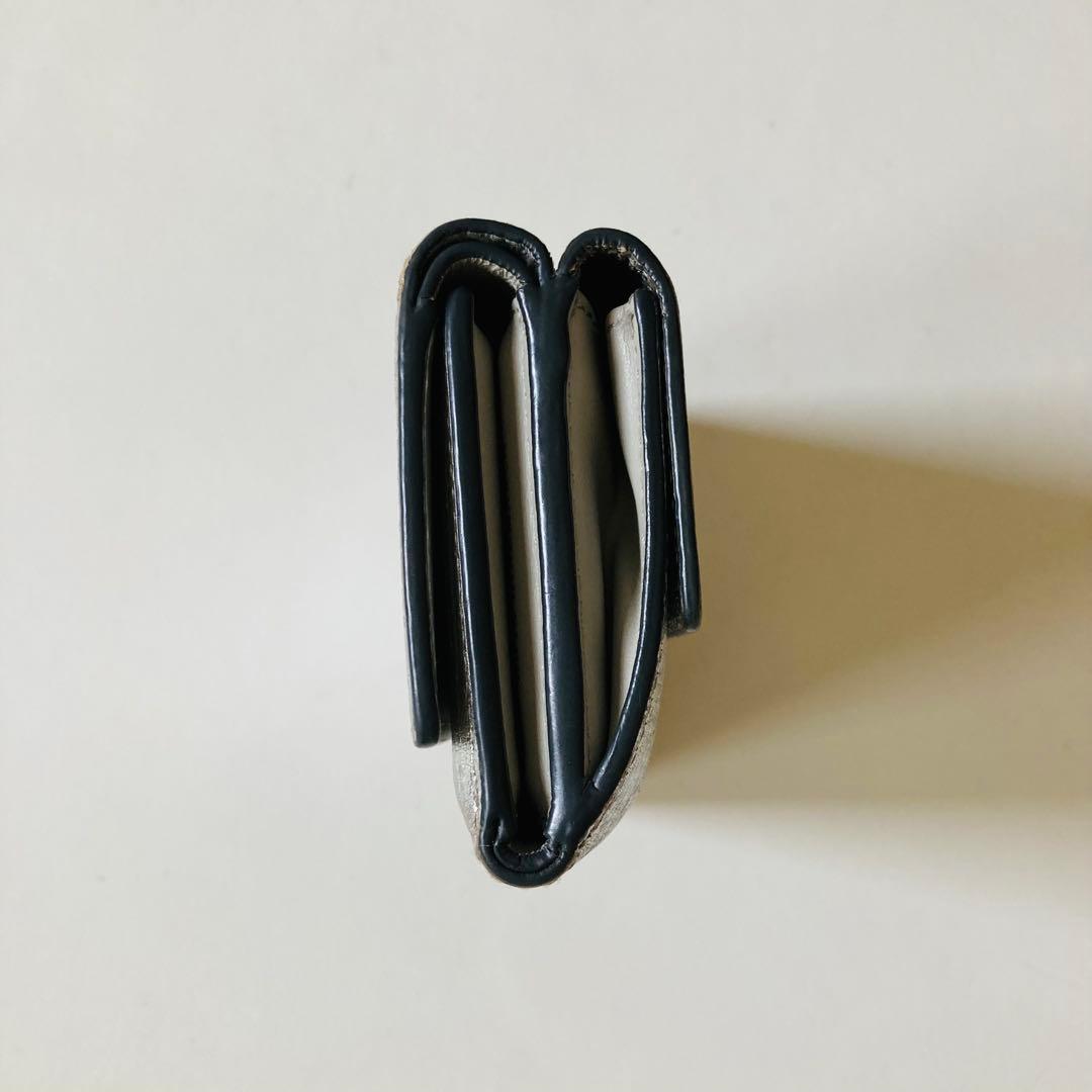 ANYA HINDMARCH アイズ　シルバー 三つ折り財布　ミニウォレット