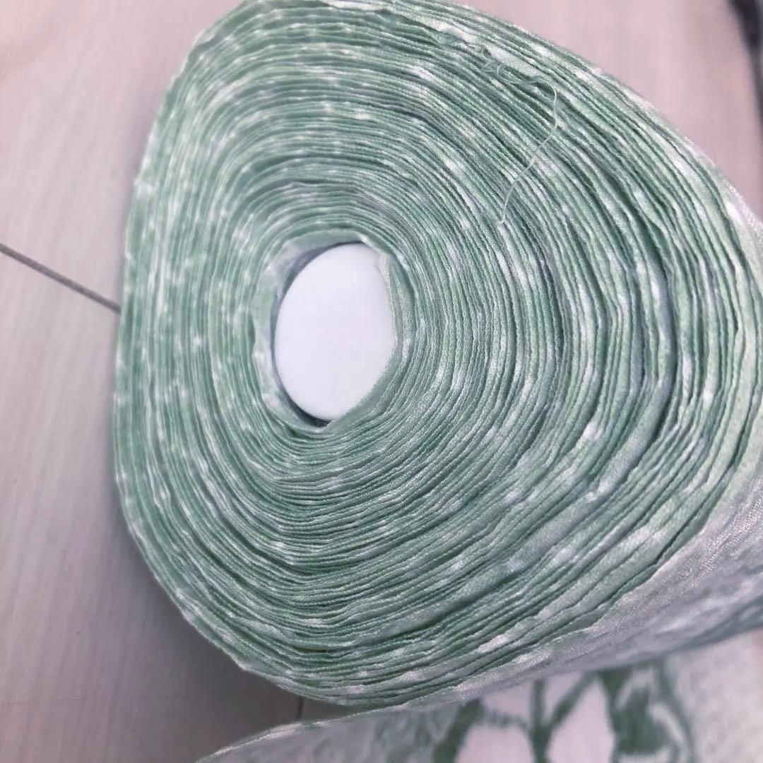 有松鳴海絞り　浴衣　反物　アサガオ　湯のし済み　No.3-260