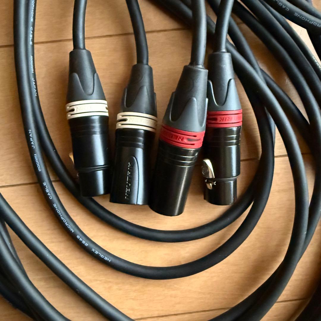 MOGAMI 2549 XLRケーブル 10m ×2本 PA・DTM