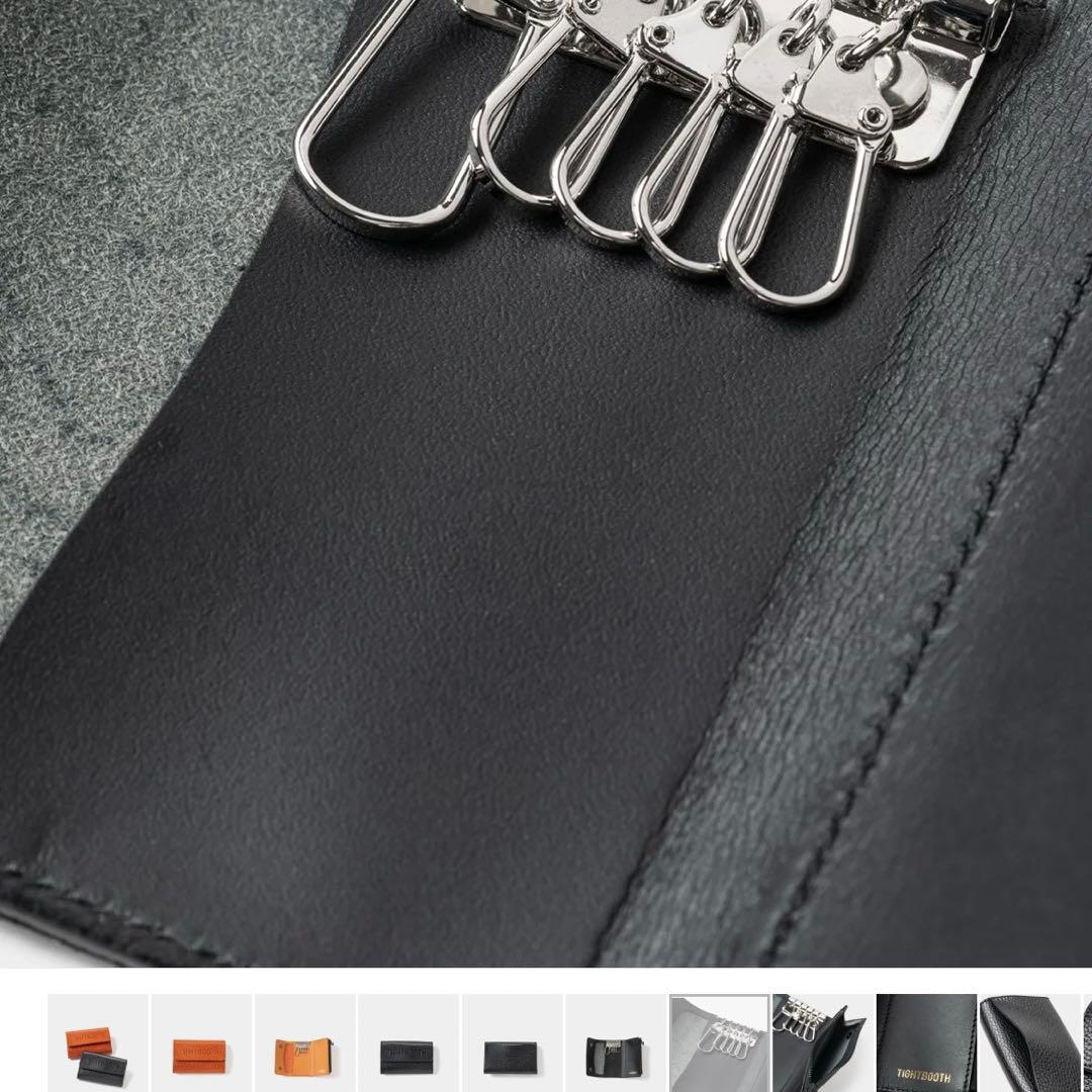 TIGHTBOOTH レザーキーケース ブラック