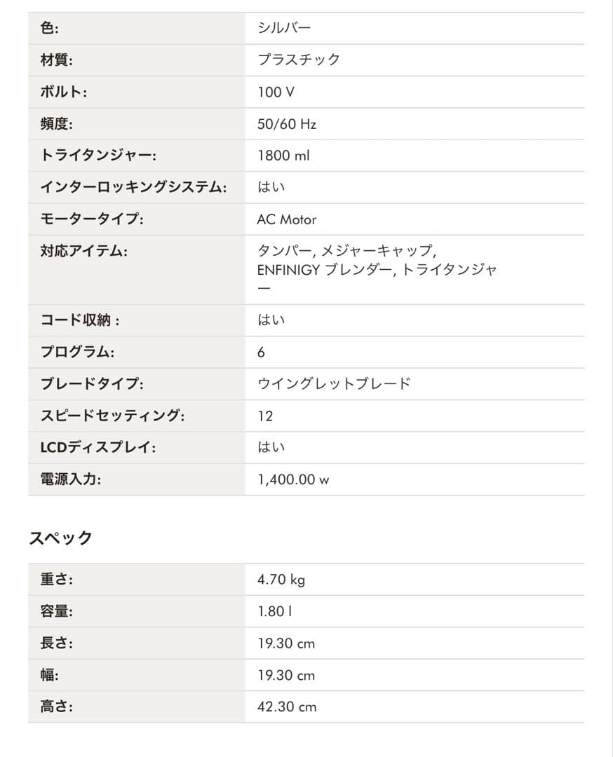 ZWILLING ツヴィリング パワーブレンダー 1800ml