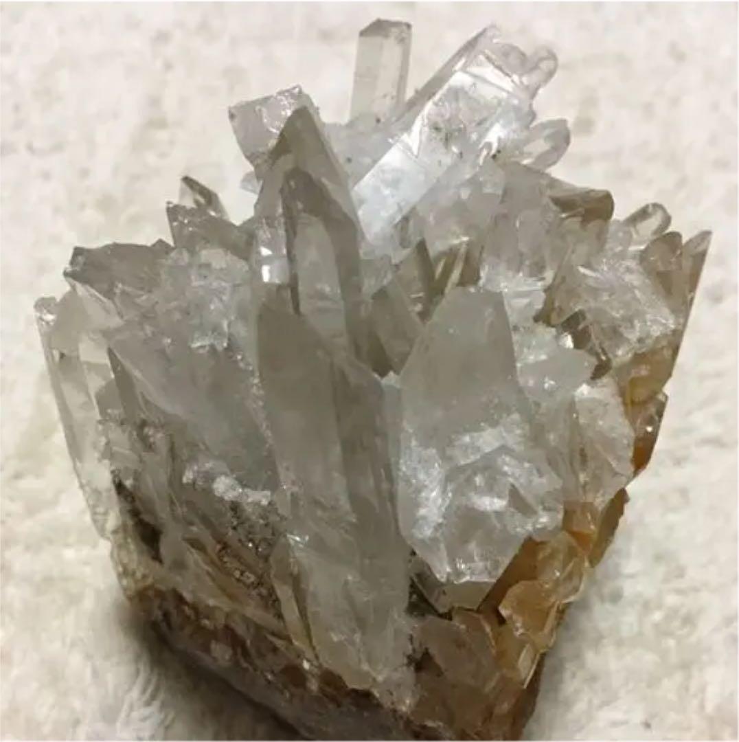 ヒマラヤ水晶　クラスター　原石　黄身