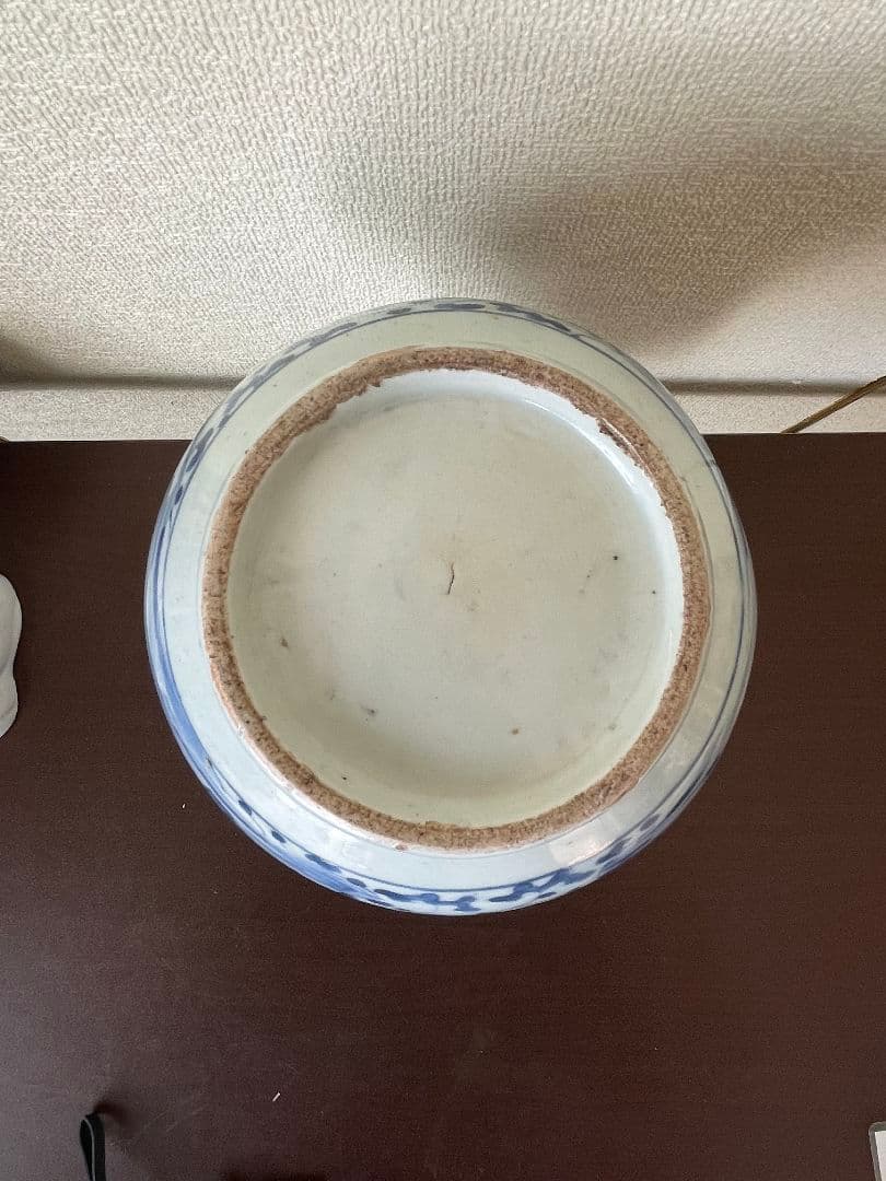 青白磁の装飾花瓶古美術骨董