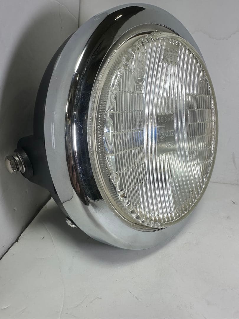 当時物シビエスーパーオスカー凹みレンズ付きヘッドライトASSYマーシャル