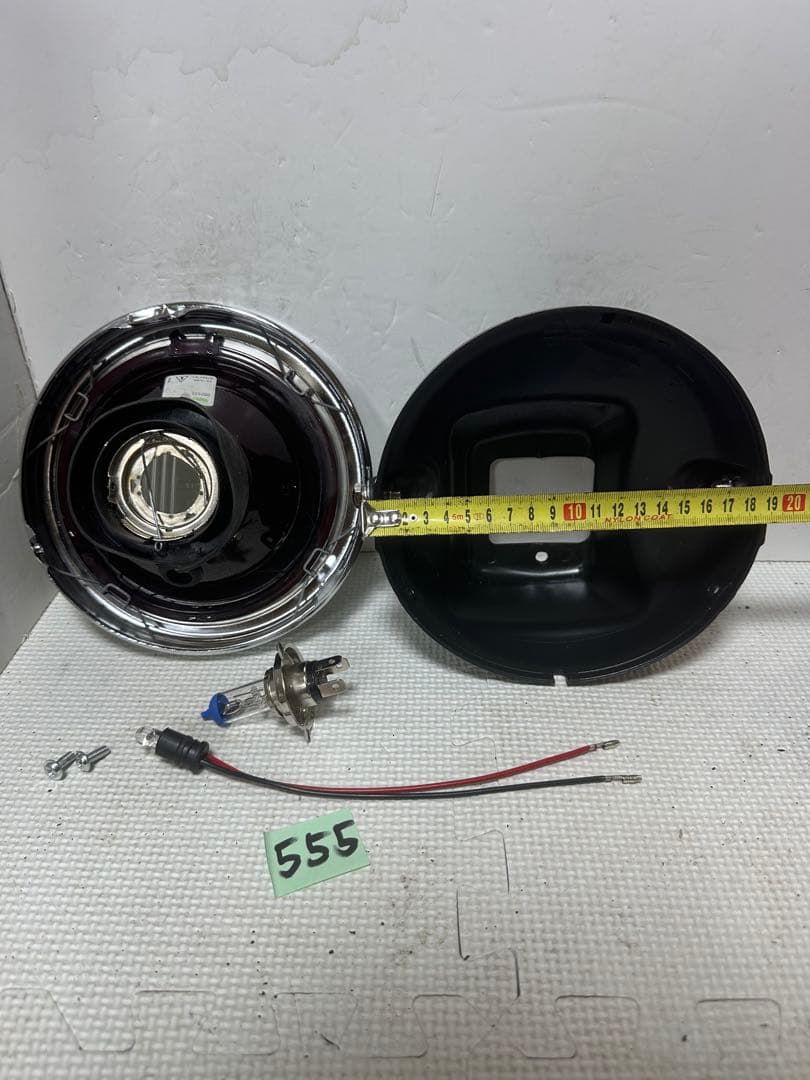 当時物シビエスーパーオスカー凹みレンズ付きヘッドライトASSYマーシャル