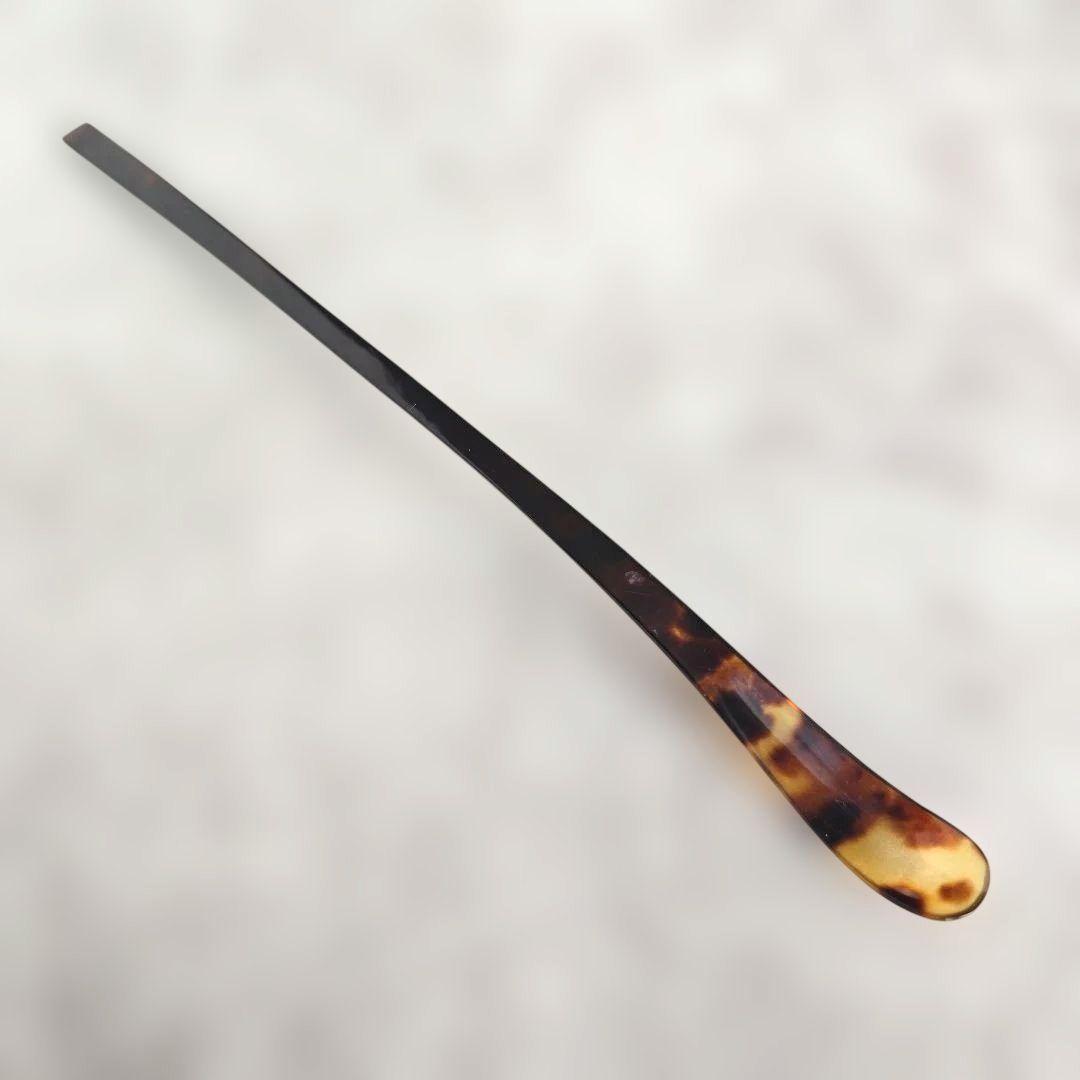 鼈甲　茶杓　かんざし　簪　茶道　表千家　裏千家　茶会　骨董　べっ甲　和装　着物