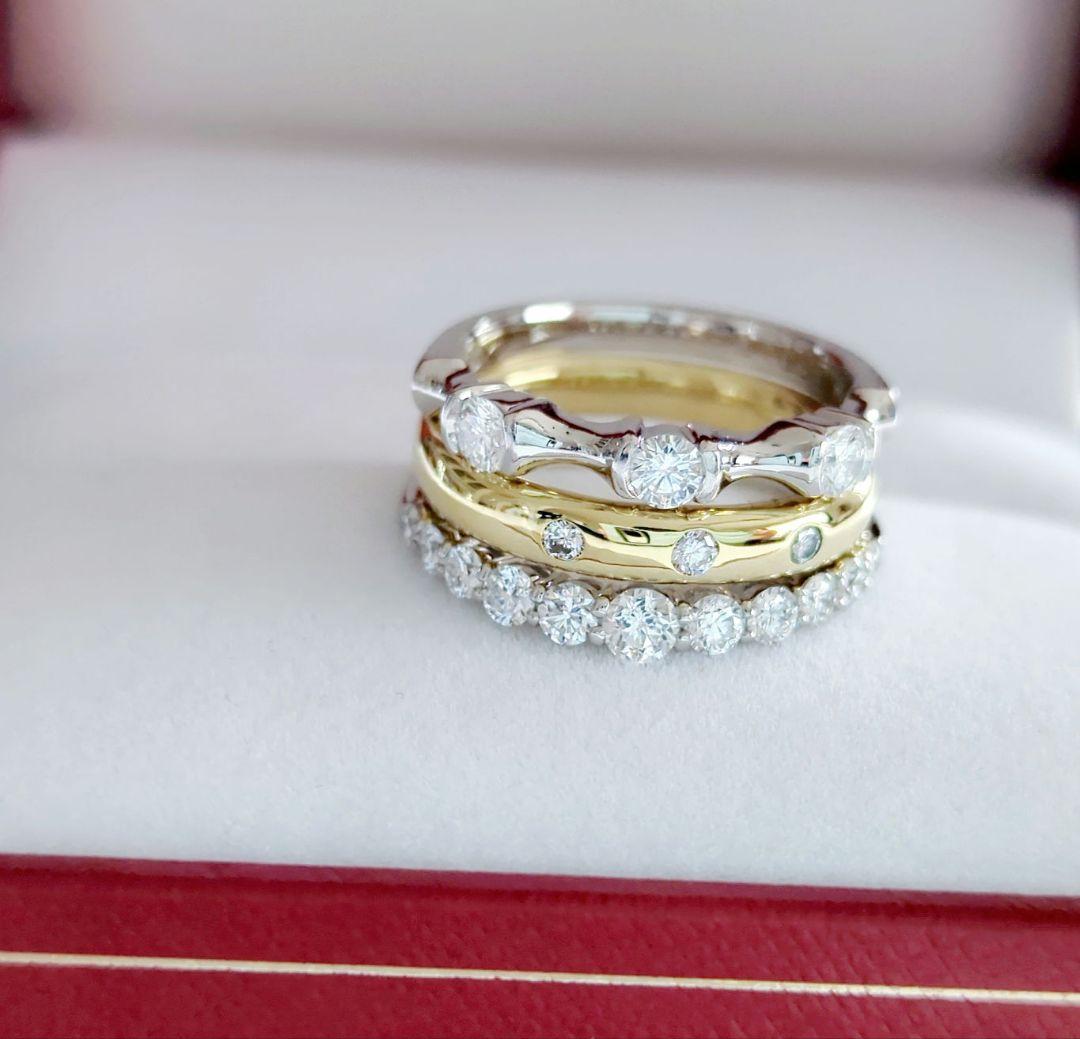 平和堂貿易 クイーンジュエリー Pt950 極上美 ダイヤモンドリング