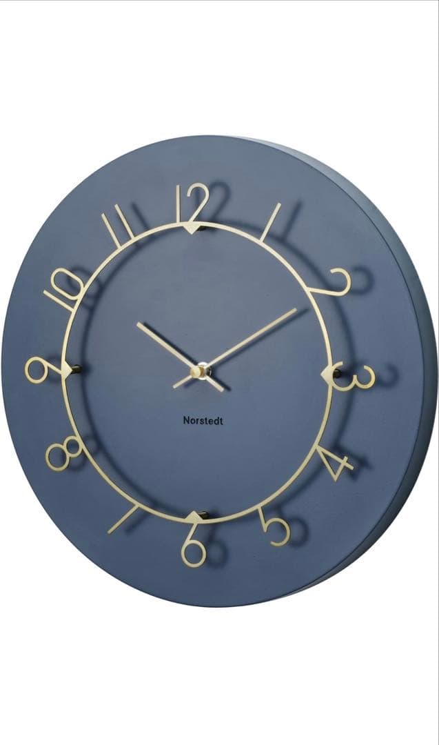 インターフォルム 掛け時計 ルウ CL-4317NV ネイビー ゴールド