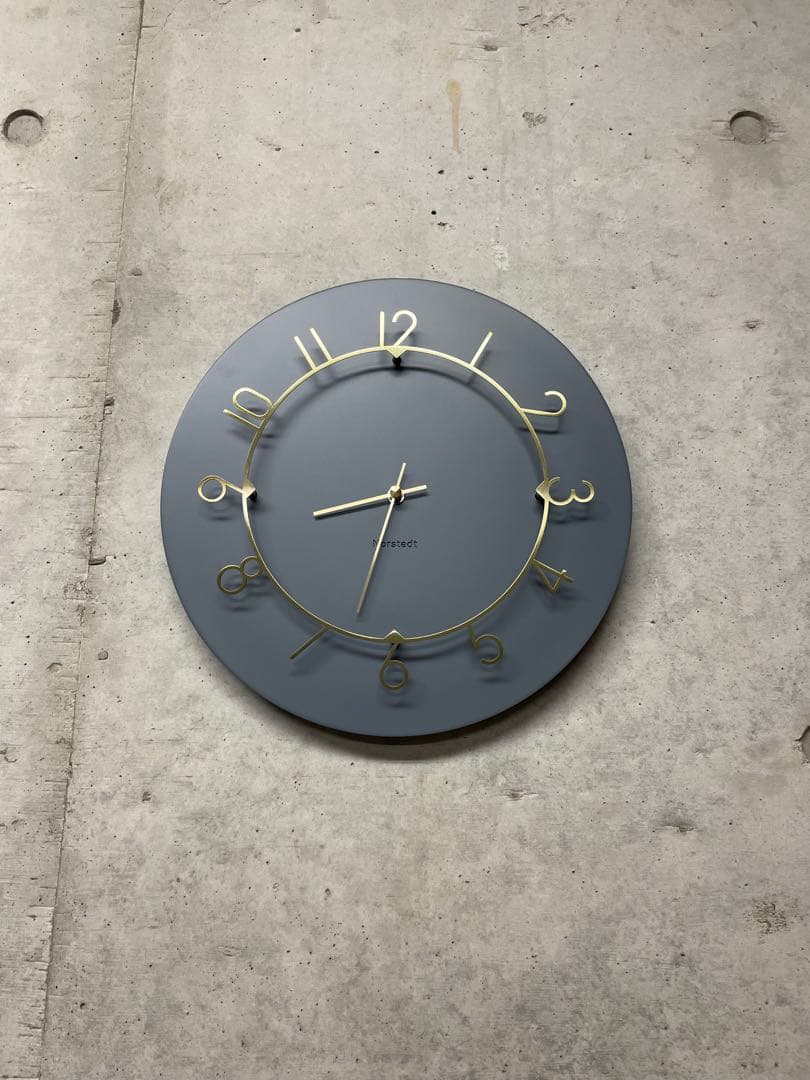 インターフォルム 掛け時計 ルウ CL-4317NV ネイビー ゴールド