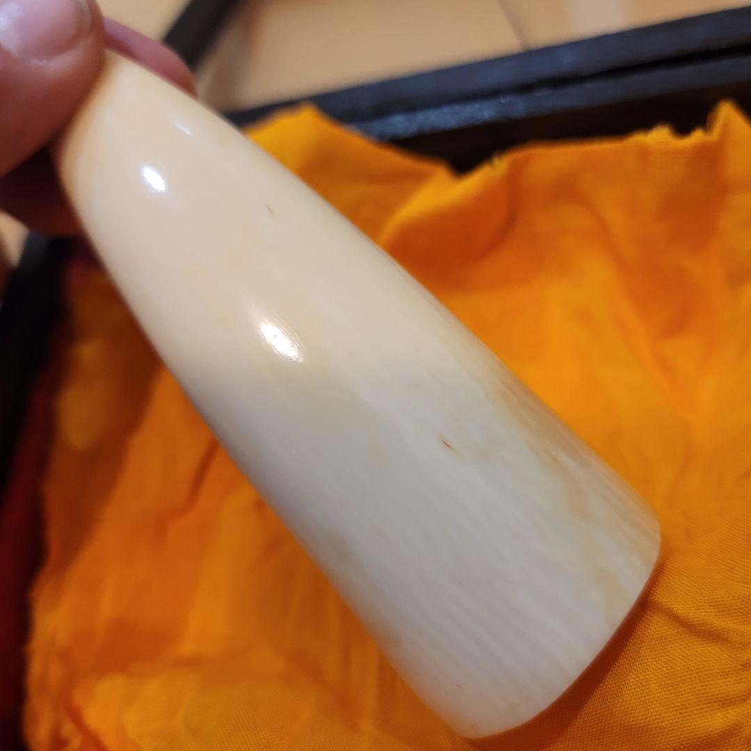 ☆新春SALE☆根付 印材 古美術 彫刻 饅頭根付 芯材 マンモス 調 天然 風