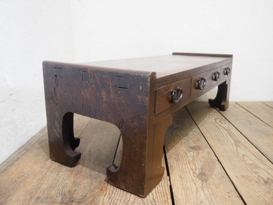 1199 アンティーク　文机　ローテーブル　座卓　ちゃぶ台 レトロ　展示台　花台