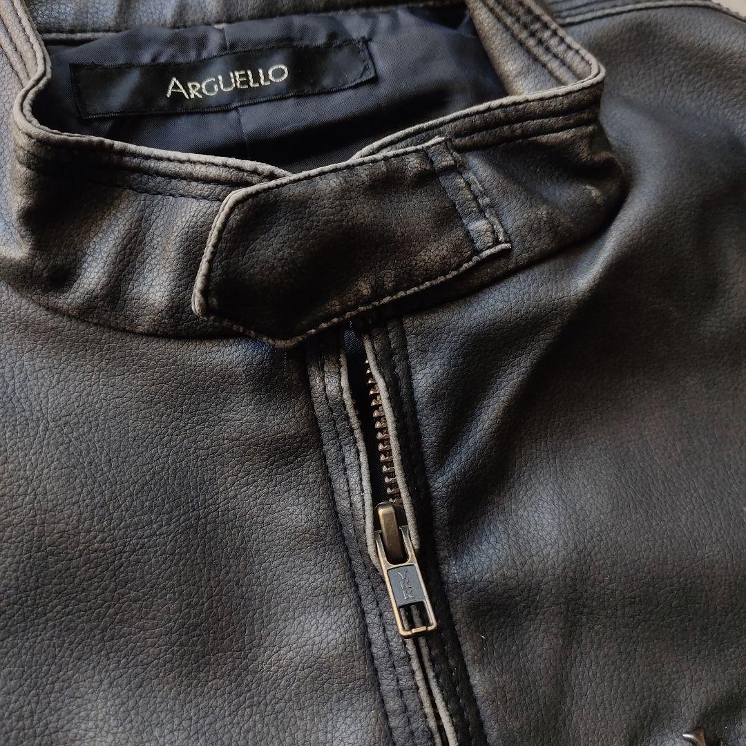 【希少レア】Y2K クロス スタッズ レザー ジャケット フェード 黒 茶色