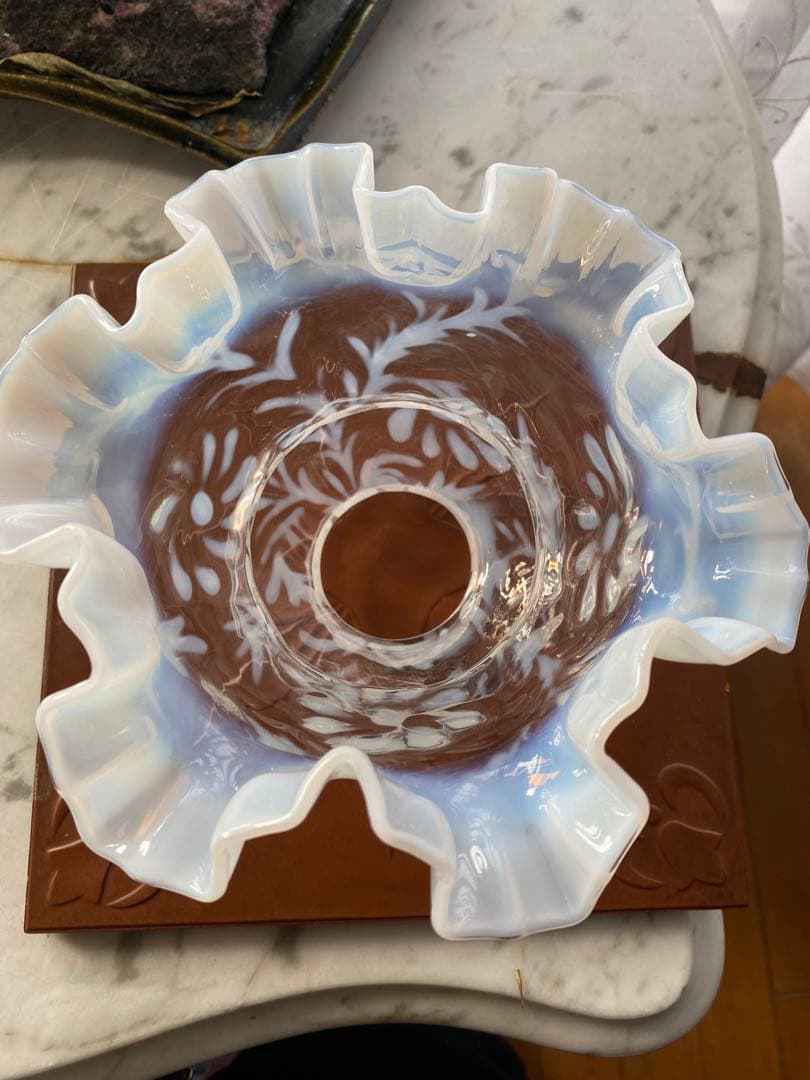 OLD FENTON 　デイジー&ファーン　オパールセント　ガラスシェード