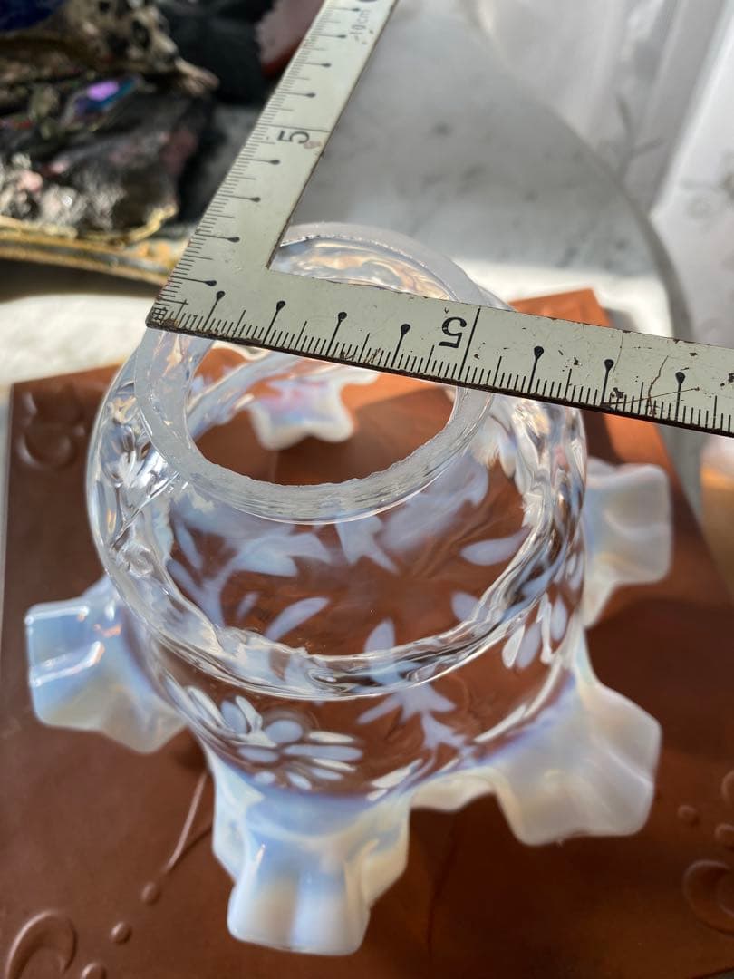 OLD FENTON 　デイジー&ファーン　オパールセント　ガラスシェード