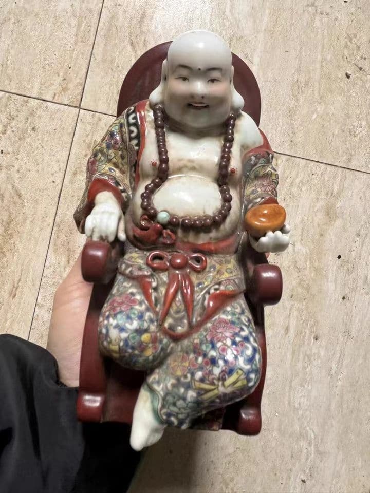 曽龍昇 パステルロッキング・チェア 羅漢仏像