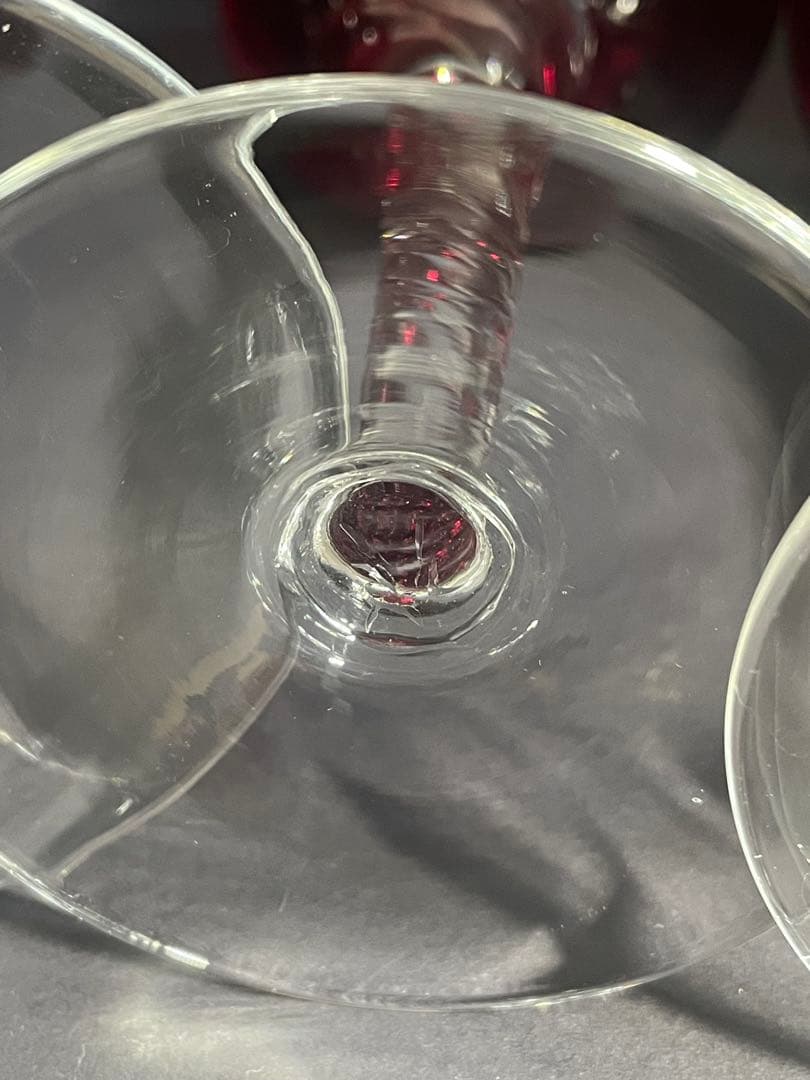 ラグーナムラノ　24k金彩　高級ベネチアングラス　４客セット