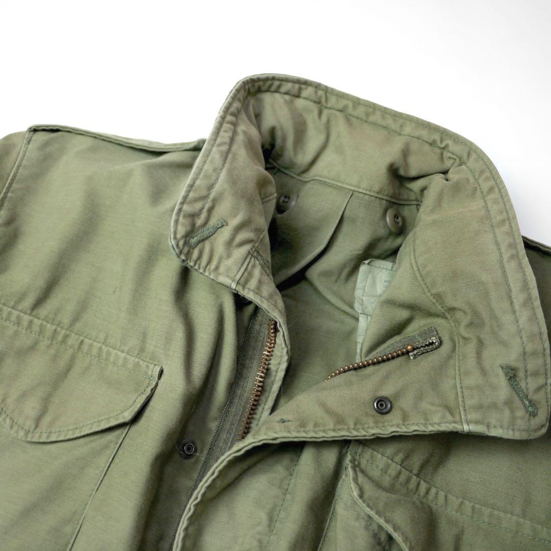 80sビンテージM-65ミリタリー米軍フィールド ジャケット3RD軍物M-R古着