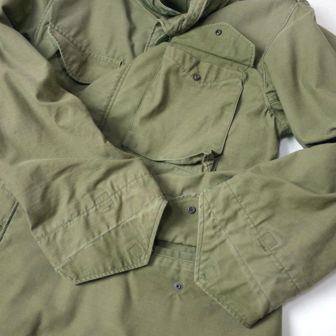 80sビンテージM-65ミリタリー米軍フィールド ジャケット3RD軍物M-R古着