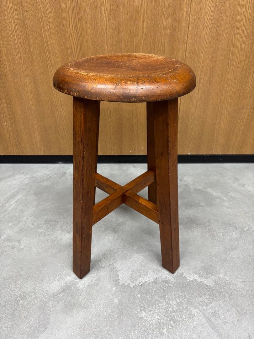 丸椅子　スツール　椅子　アンティーク　古道具