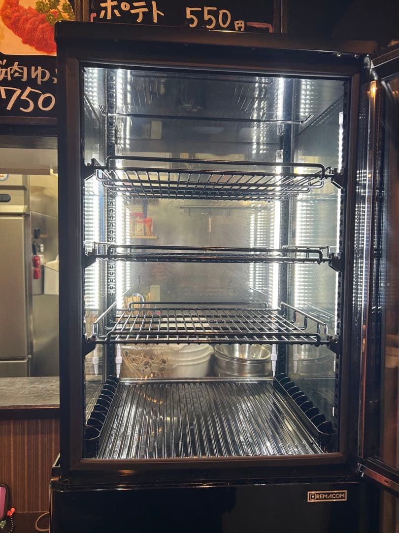 レマコム　R4G-74SLB 4面ガラス冷蔵ショーケース