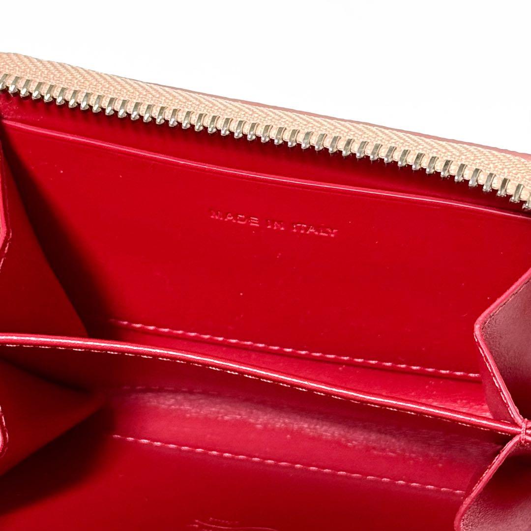 クリスチャンルブタン パネトーネ ケース デニム スタッズ ラウンドジップ