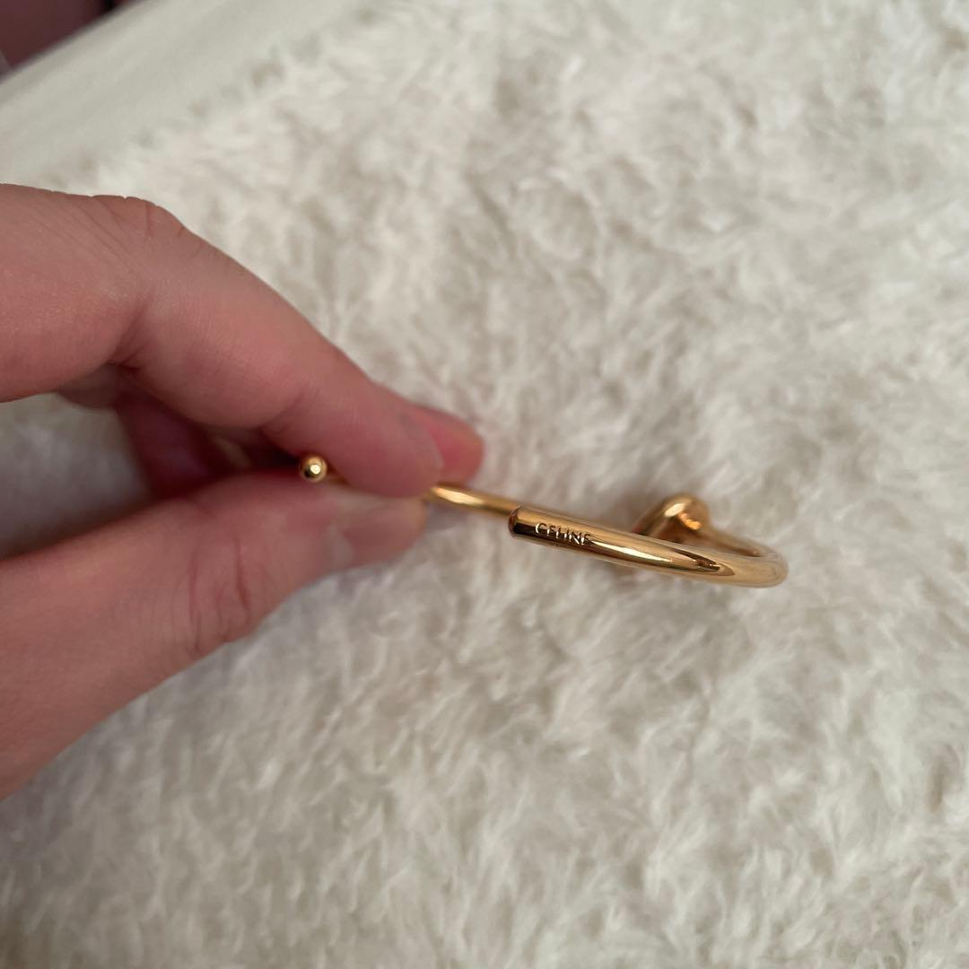 CELINE ゴールドノットブレスレット　Mサイズ