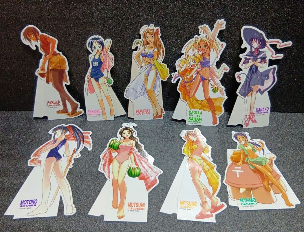 ラブひな　卓上ポップ　POP　ポップ　成瀬川なる　前原しのぶ　9枚セット　10人