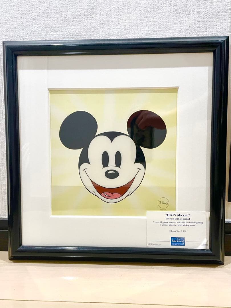ミッキーマウス セル画 Here's Mickey!