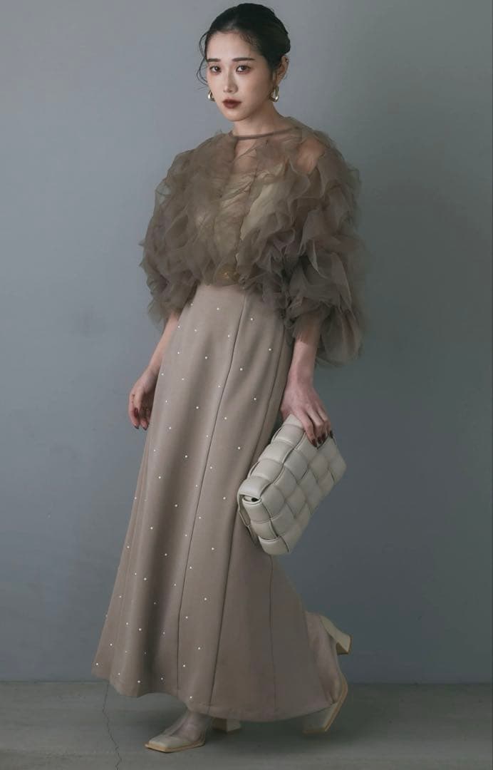 【美品】andrea&co. チュールトップス&スカート(オケージョンドレス)