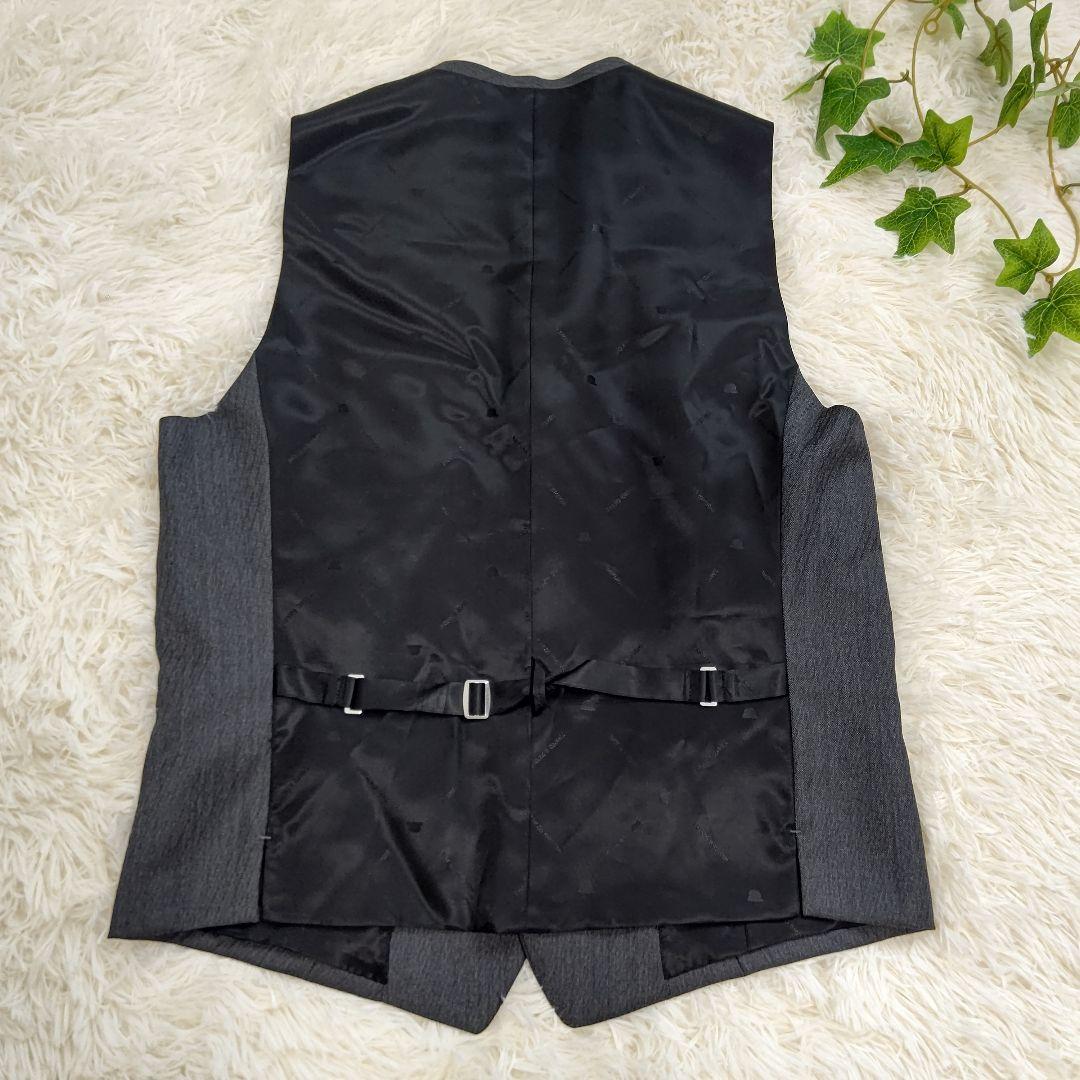 タケオキクチ DORMEUIL スリーピース対応 ベスト L グレー へリンボン