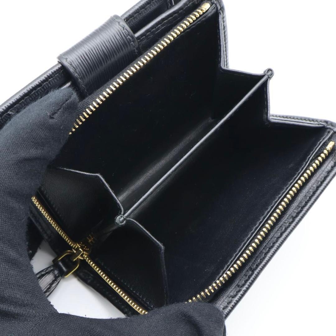 【極美品】PRADA 二つ折り財布　メタルロゴ　ヴィッテロムーブ　黒