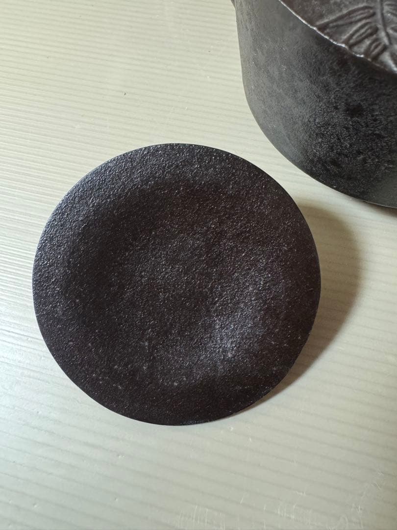 2723 茶道具　銚子　升地紋　釜師　高橋敬典　人間国宝　未使用