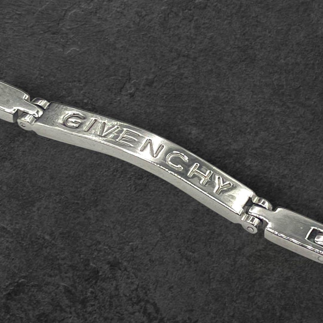 GIVENCHY ジバンシィ ロゴ プレート ブレスレット シルバー 415
