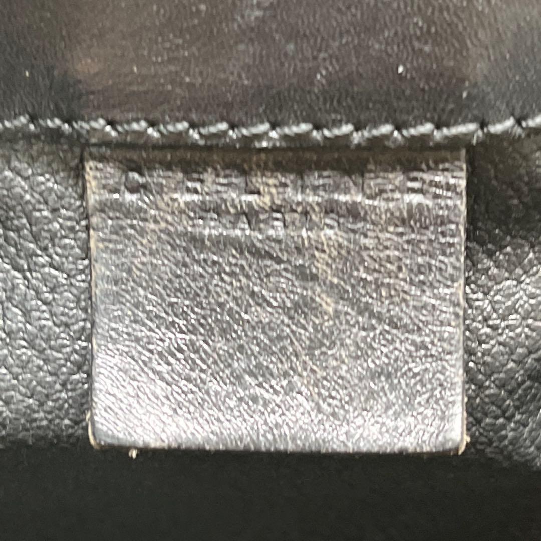 CELINE 黒マカダム ショルダーバッグ ワンショルダー サークルロゴ