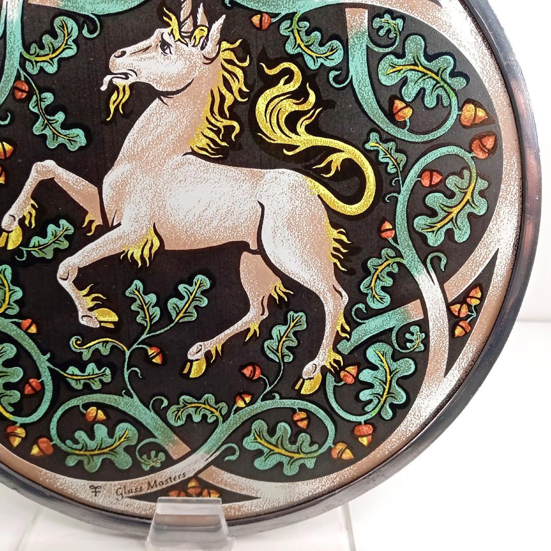 ステンドグラス Unicorn ユニコーン大判 グラスマスターズ社