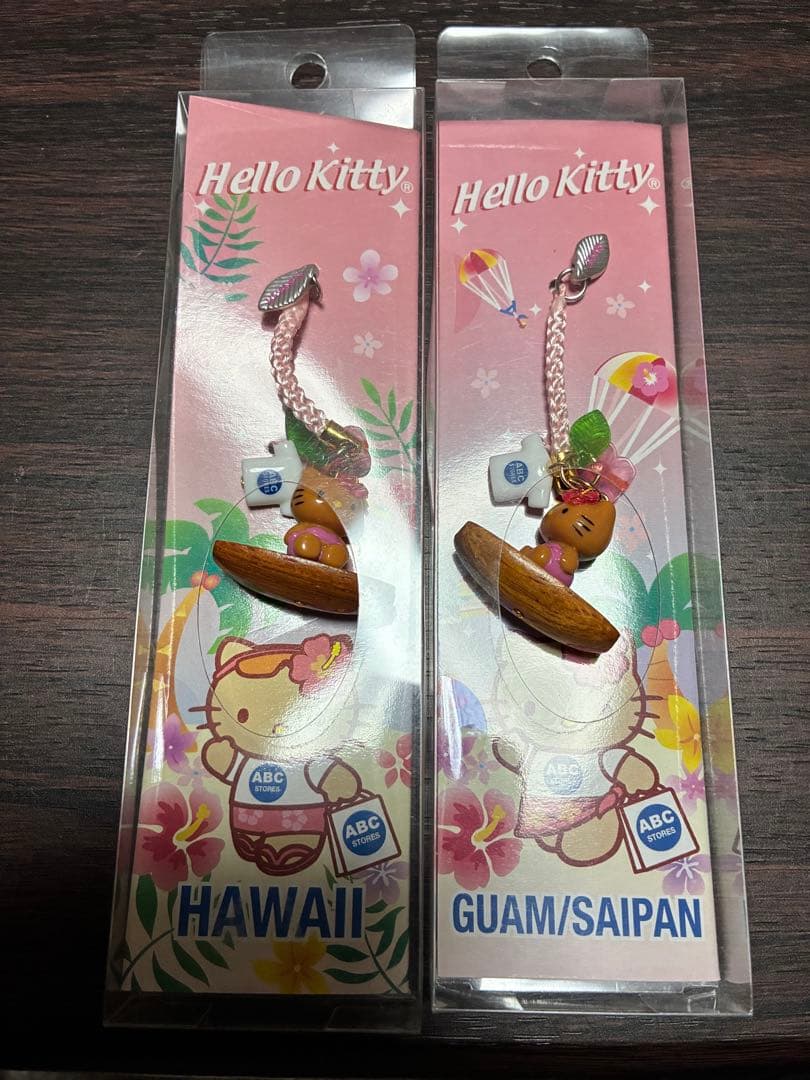 希少激レア新品 ご当地ハローキティ グアム サイパン ハワイ 日焼け ストラップ