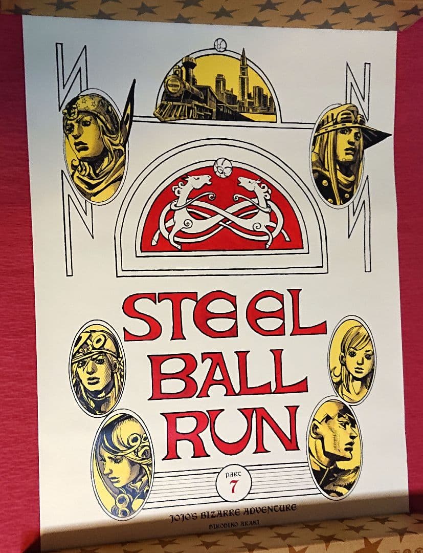 ジョジョの奇妙な冒険 ジョジョ展 ポスター スティール・ボール・ラン B2