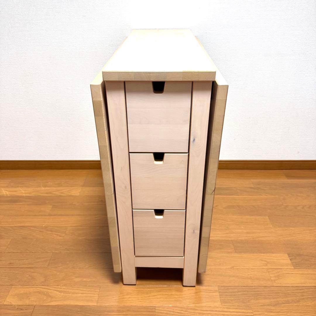 ※ユウ※【ほぼ未使用】IKEA NORDEN ゲートレッグテーブル