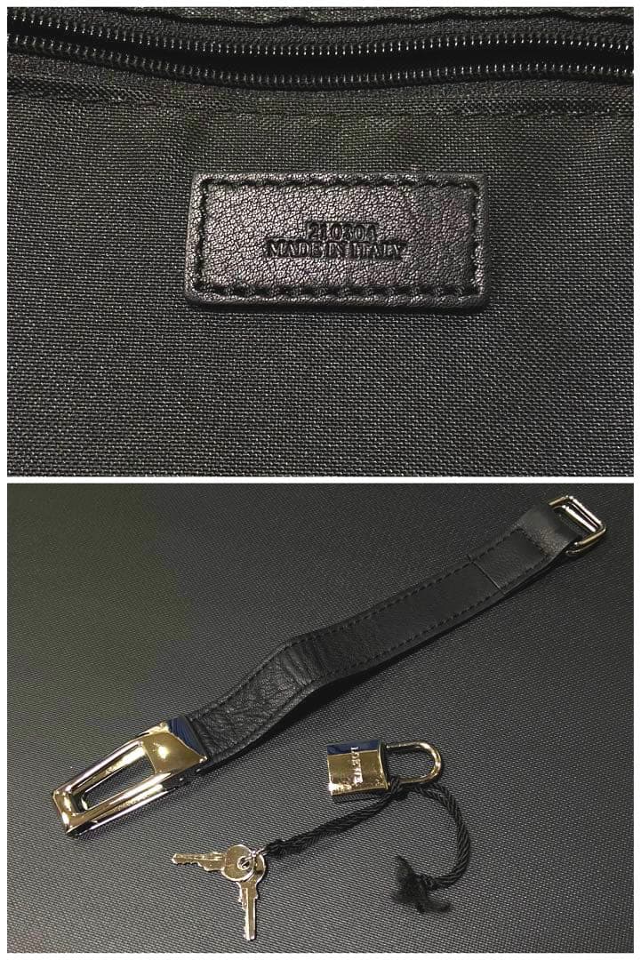 ロエベ キャリーケース 旅行カバン 黒 アナグラム ブリーフ レザーPVC機内