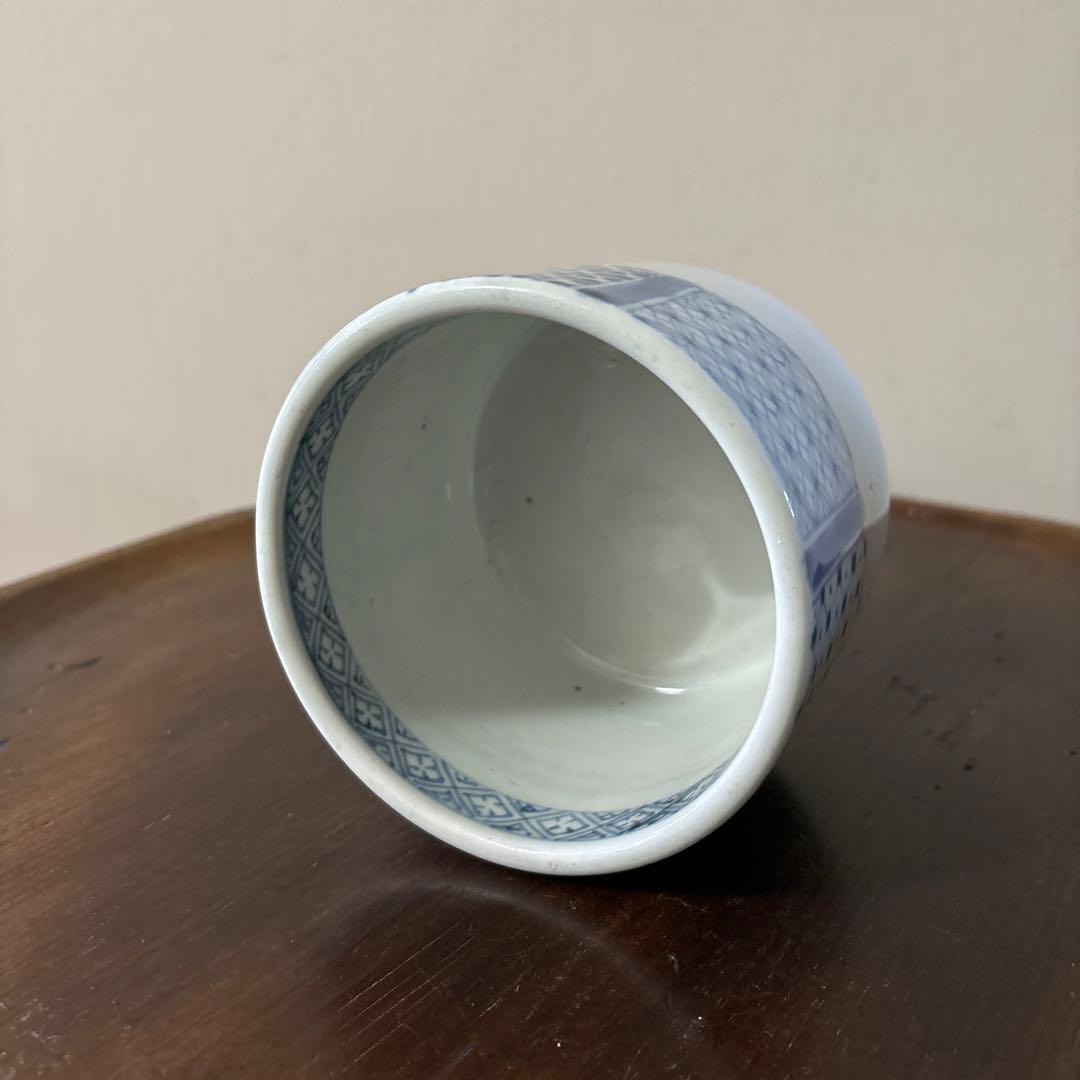 古伊万里染付　火入　江戸時代.明治　骨董品　アンティーク　古道具　白磁　李朝