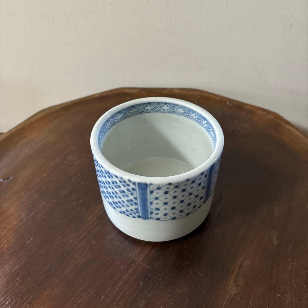 古伊万里染付　火入　江戸時代.明治　骨董品　アンティーク　古道具　白磁　李朝