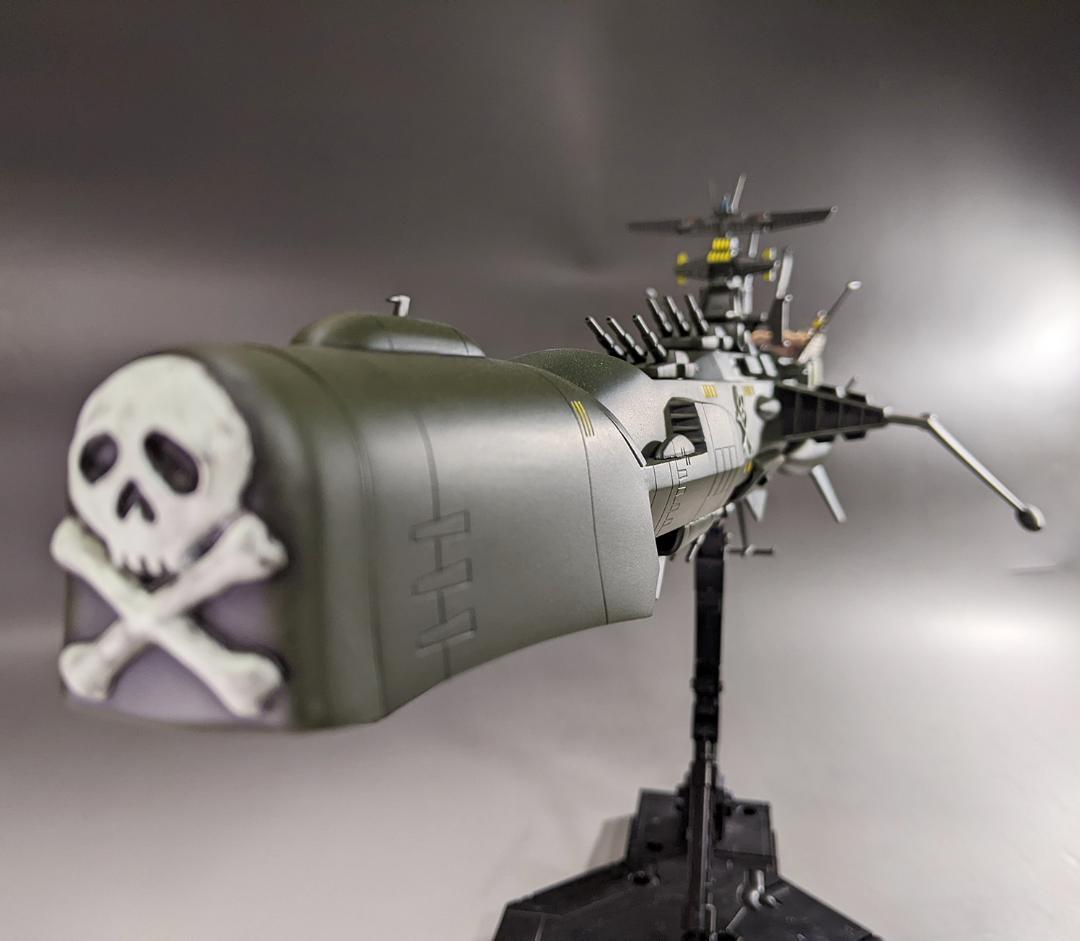 プラモデル　バンダイ　1/1000 アルカディア号　組立塗装済