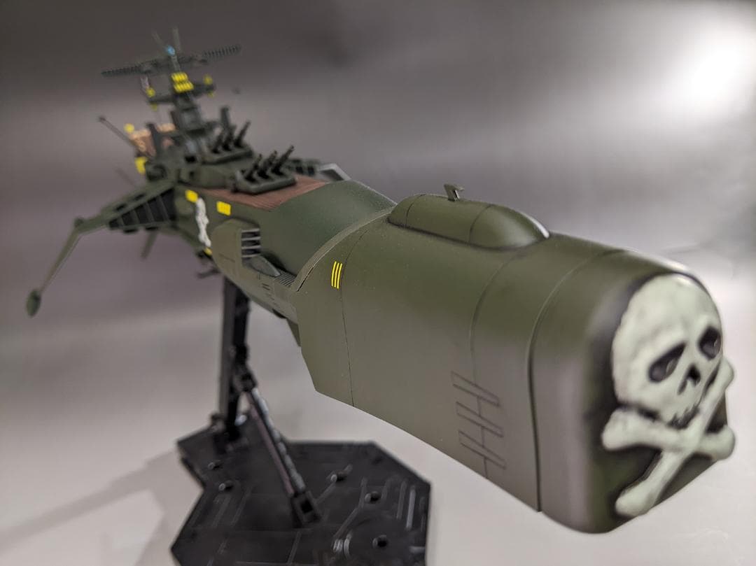 プラモデル　バンダイ　1/1000 アルカディア号　組立塗装済