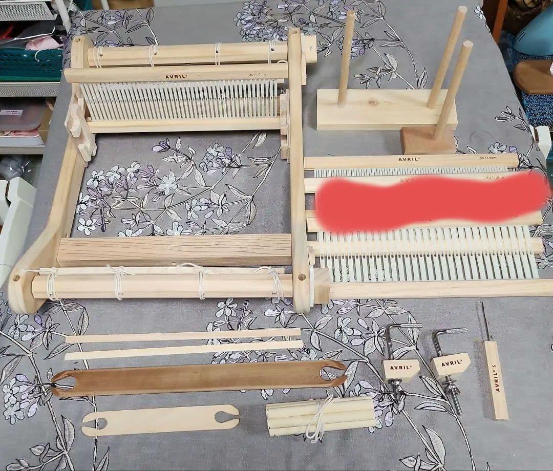 機織り機　卓上アヴリルLoom30　へドル3枚　部品欠品はハンドメイド