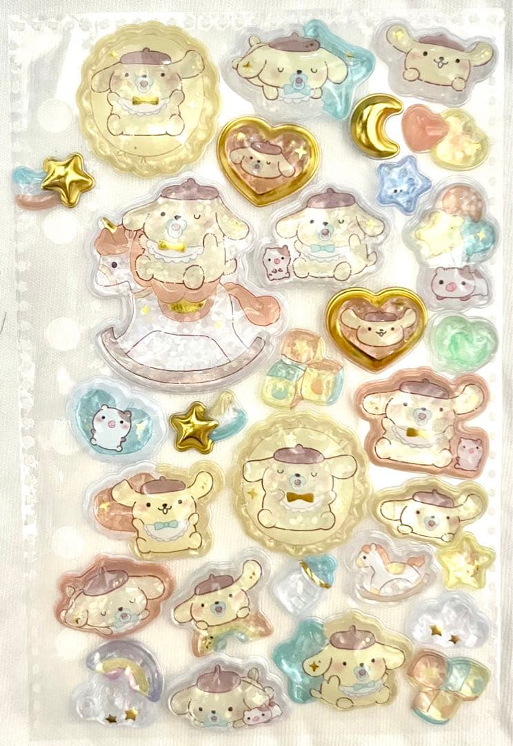 【完成品】ボンボンドロップ　うるちゅるベビー　サンリオ　しずくちゃん　シール帳