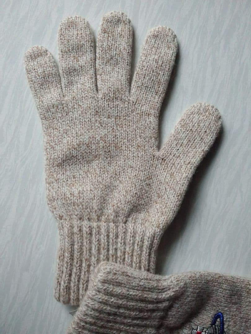 ヴィヴィアンウエストウッド メンズ カラーオーブ刺繍手袋 ベージュ
